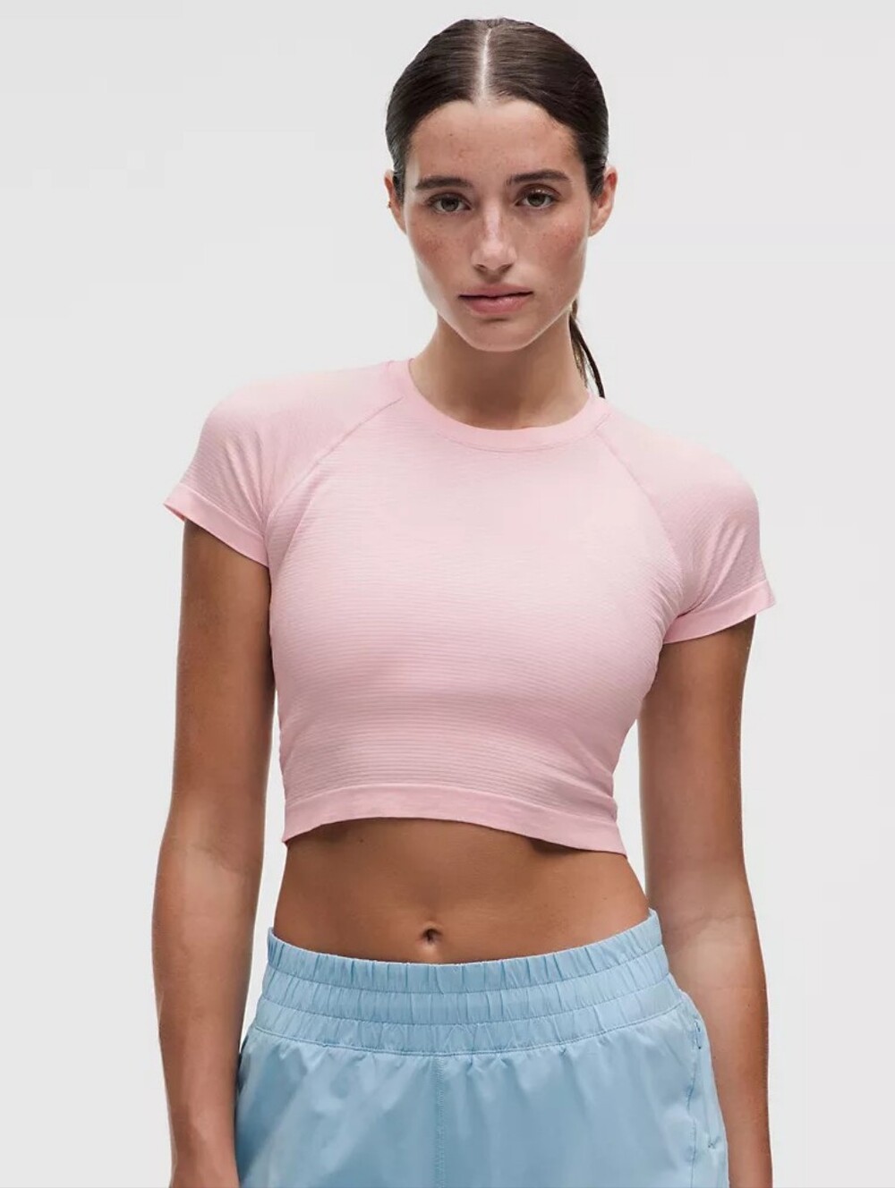 Lululemon Swiftly Tech Cropped Short-Sleeve Shirt 2.0 Size: 2